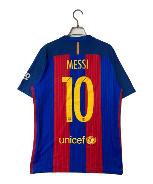 NIKE（ナイキ）NIKE (ナイキ) FCバルセロナ オーセンティック ユニフォーム 16-17 ホーム MESSI/メッシ 10 ゲームシャツ ブルー×レッド サイズ:Mの古着・服飾アイテム