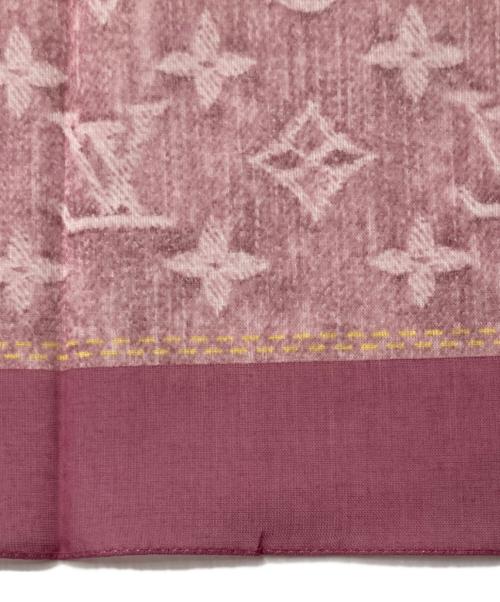 LOUIS VUITTON（ルイ ヴィトン）LOUIS VUITTON (ルイ ヴィトン) モノグラム ハンカチ スカーフ ピンクの古着・服飾アイテム