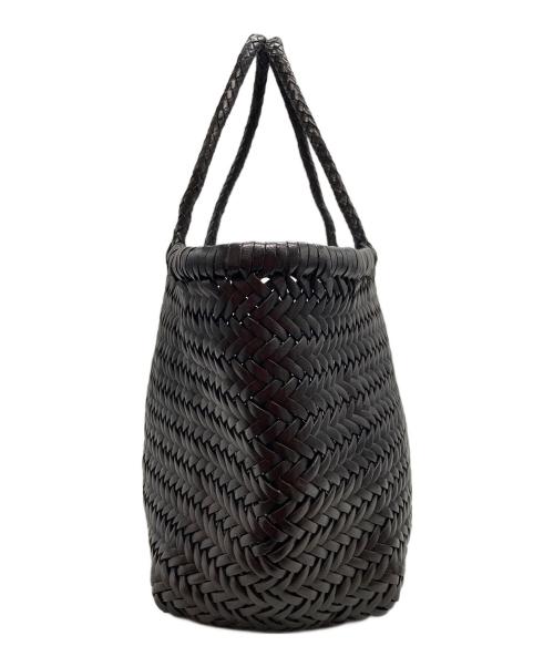 DRAGON（ドラゴン）DRAGON (ドラゴン) レザーメッシュトートバッグ ブラックの古着・服飾アイテム