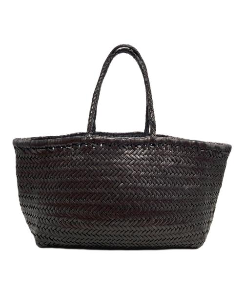 DRAGON（ドラゴン）DRAGON (ドラゴン) レザーメッシュトートバッグ ブラックの古着・服飾アイテム