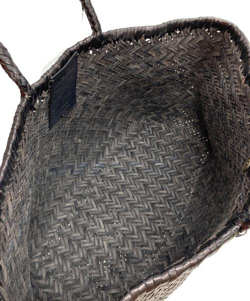 DRAGON（ドラゴン）DRAGON (ドラゴン) レザーメッシュトートバッグ ブラックの古着・服飾アイテム