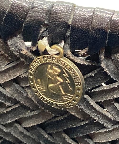 DRAGON（ドラゴン）DRAGON (ドラゴン) レザーメッシュトートバッグ ブラックの古着・服飾アイテム