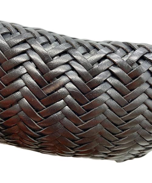 DRAGON（ドラゴン）DRAGON (ドラゴン) レザーメッシュトートバッグ ブラックの古着・服飾アイテム