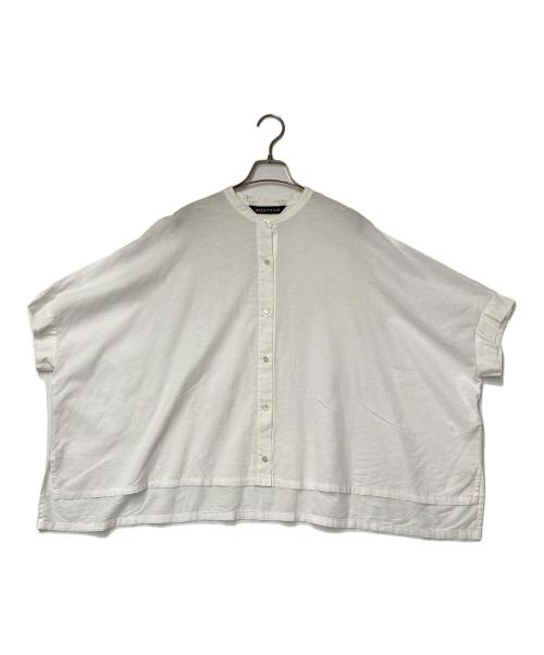 mizuiro-ind（ミズイロインド）mizuiro-ind (ミズイロインド) コットンリネンブラウス ホワイト サイズ:SIZE Freeの古着・服飾アイテム