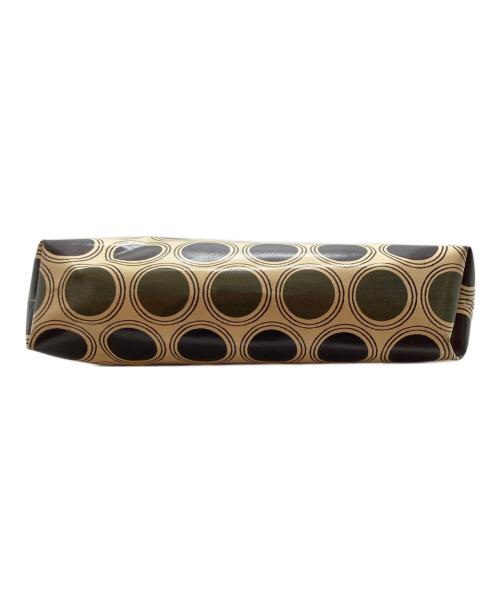 MARNI（マルニ）MARNI (マルニ) PVC総柄トートバッグ アイボリー×ブラウンの古着・服飾アイテム