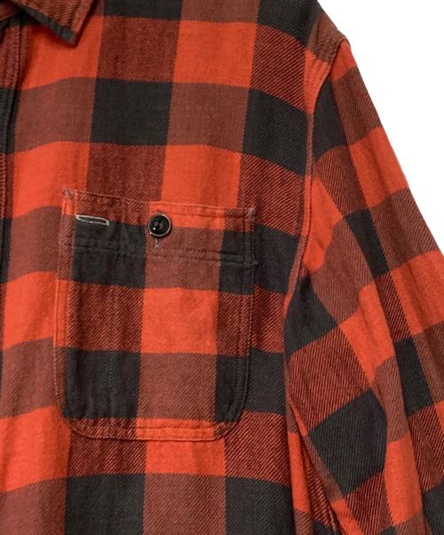 RRL（ダブルアールエル）RRL (ダブルアールエル) バッファローチェックシャツ レッド×ブラック サイズ:Mの古着・服飾アイテム