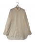AURALEE（オーラリー）の古着「HARD TWIST FINX ORGANDY STRIPE SHIRT」｜ベージュ