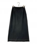 YOHJI YAMAMOTOヨウジヤマモト）の古着「ステッチデザインスカート」｜ブラック