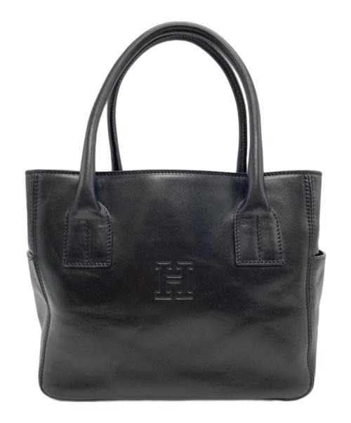 HIROFU（ヒロフ）HIROFU (ヒロフ) Hロゴ ハンドバッグ ブラックの古着・服飾アイテム