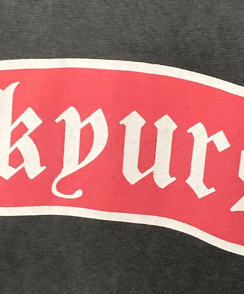 ASKAURSELF（アスクユアセルフ）ASKAURSELF (アスクユアセルフ) プリントTシャツ ブラック サイズ:SIZE Lの古着・服飾アイテム