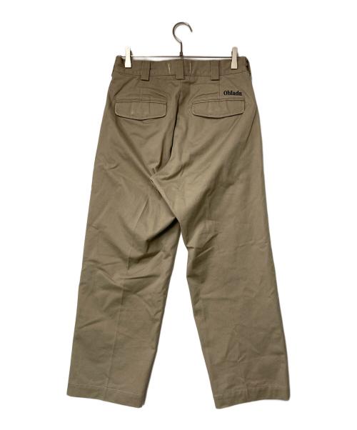 Oblada（オブラダ）Oblada (オブラダ) ツータックパンツ ベージュ サイズ:W24の古着・服飾アイテム
