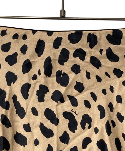 Realisation（リアリゼーション）Realisation (リアリゼーション) シルクレオパードスカート ブラウン×ブラック サイズ:Mの古着・服飾アイテム