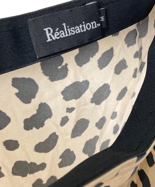 Realisation（リアリゼーション）Realisation (リアリゼーション) シルクレオパードスカート ブラウン×ブラック サイズ:Mの古着・服飾アイテム