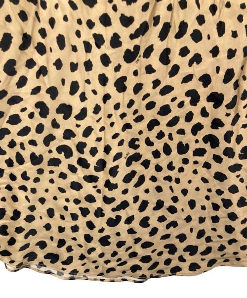 Realisation（リアリゼーション）Realisation (リアリゼーション) シルクレオパードスカート ブラウン×ブラック サイズ:Mの古着・服飾アイテム