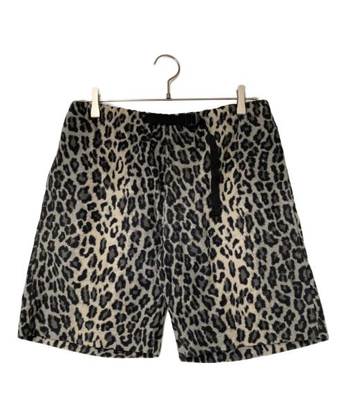WACKO MARIA（ワコマリア）WACKO MARIA (ワコマリア) レオパード柄ハーフパンツ グレー×ブラック サイズ:Lの古着・服飾アイテム