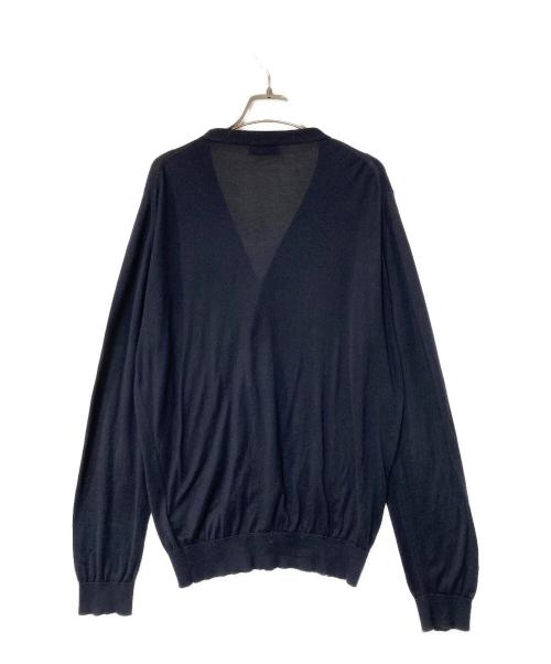 JOHN SMEDLEY（ジョンスメドレー）JOHN SMEDLEY (ジョンスメドレー) コットンカーディガン ネイビー サイズ:Lの古着・服飾アイテム
