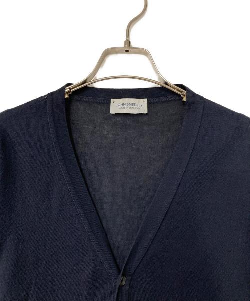JOHN SMEDLEY（ジョンスメドレー）JOHN SMEDLEY (ジョンスメドレー) コットンカーディガン ネイビー サイズ:Lの古着・服飾アイテム
