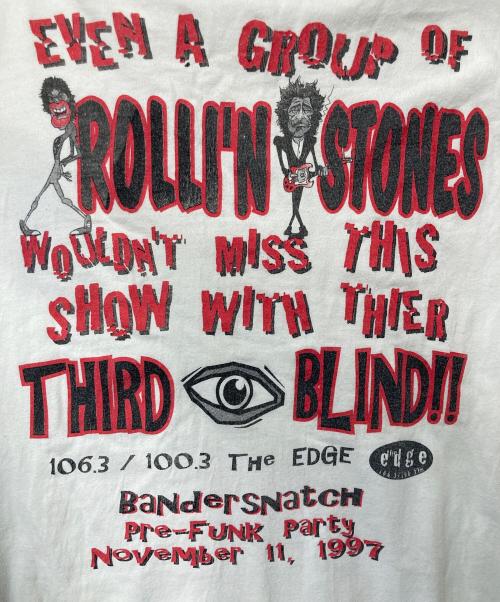 Hanes（ヘインズ）Hanes (ヘインズ) 90's プリントTシャツ bandersnatch pre-funk party November 11, 1997 ホワイト サイズ:L （42-44）の古着・服飾アイテム