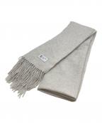 JOHNSTONS OF ELGINジョンストンズオブエルガン）の古着「カシミヤマフラー」｜ライトグレー