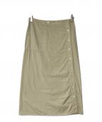 LEMAIREルメール）の古着「ラップオーバーボタンスカート」｜ベージュ