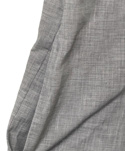 45R（フォーティファイブ・アール）45R (フォーティファイブ・アール) ハケ目 タックワンピース グレー サイズ:2の古着・服飾アイテム