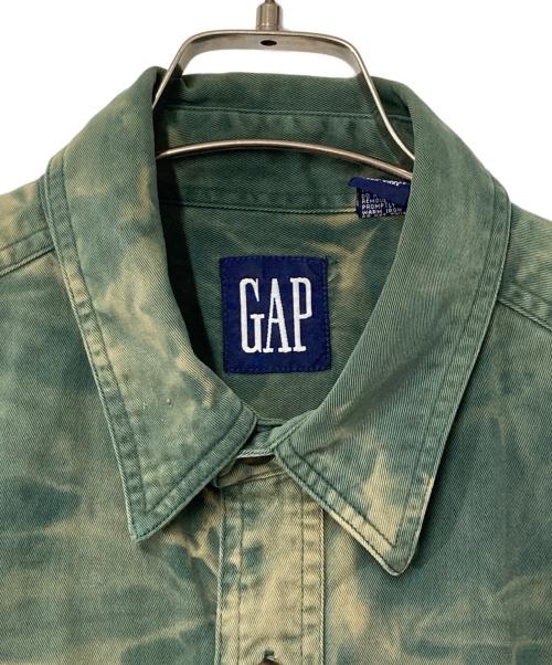 GAP（ギャップ）GAP (ギャップ) 90's OLD GAP タイダイペイントシャツ グリーン サイズ:Lの古着・服飾アイテム