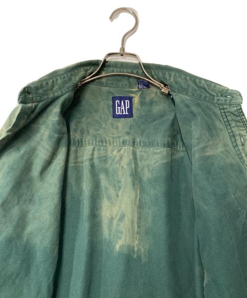 GAP（ギャップ）GAP (ギャップ) 90's OLD GAP タイダイペイントシャツ グリーン サイズ:Lの古着・服飾アイテム