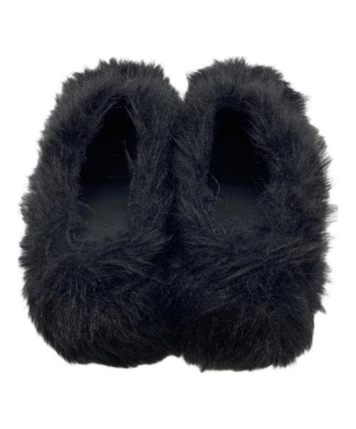 SLY（スライ）SLY (スライ) LONG FUR サンダル ブラック サイズ:Ｍ（23.5-24.0）の古着・服飾アイテム