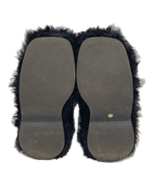 SLY（スライ）SLY (スライ) LONG FUR サンダル ブラック サイズ:Ｍ（23.5-24.0）の古着・服飾アイテム
