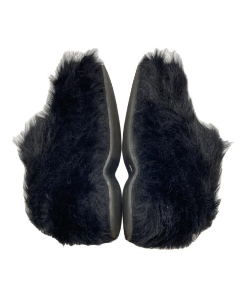 SLY（スライ）SLY (スライ) LONG FUR サンダル ブラック サイズ:Ｍ（23.5-24.0）の古着・服飾アイテム
