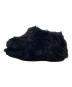 SLY (スライ) LONG FUR サンダル ブラック サイズ:Ｍ（23.5-24.0）：7000円