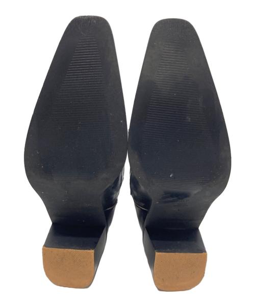 SLY（スライ）SLY (スライ) MIDDLE WESTERN ブーツ ポインテッドトゥ ウエスタンデザイン ブラック サイズ:Ｌ（24.5-25.0）の古着・服飾アイテム