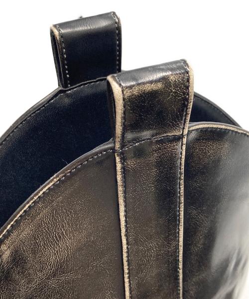 SLY（スライ）SLY (スライ) MIDDLE WESTERN ブーツ ポインテッドトゥ ウエスタンデザイン ブラック サイズ:Ｌ（24.5-25.0）の古着・服飾アイテム