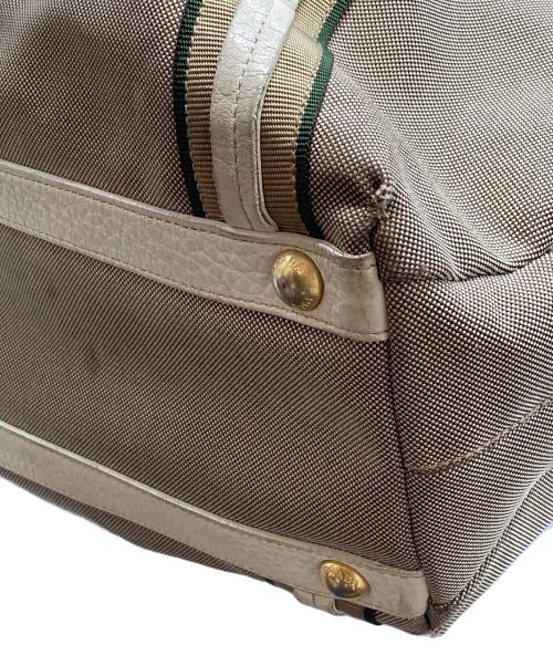 PRADA（プラダ）PRADA (プラダ) ジャガードロゴトートバッグ ベージュの古着・服飾アイテム