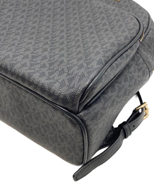 MICHAEL KORS（マイケル・コース）MICHAEL KORS (マイケルコース) ABBEY BACKPACK ブラック×グレーの古着・服飾アイテム