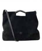 LOEWEロエベ）の古着「2WAY スエードショルダーバッグ」｜ブラック