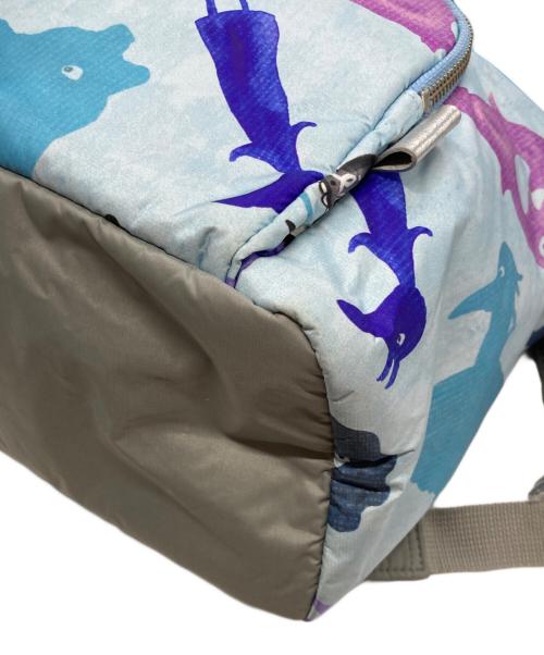 OLLEBOREBLA（アルベロベロ）OLLEBOREBLA (アルベロベロ) 総柄リュック ブルーの古着・服飾アイテム