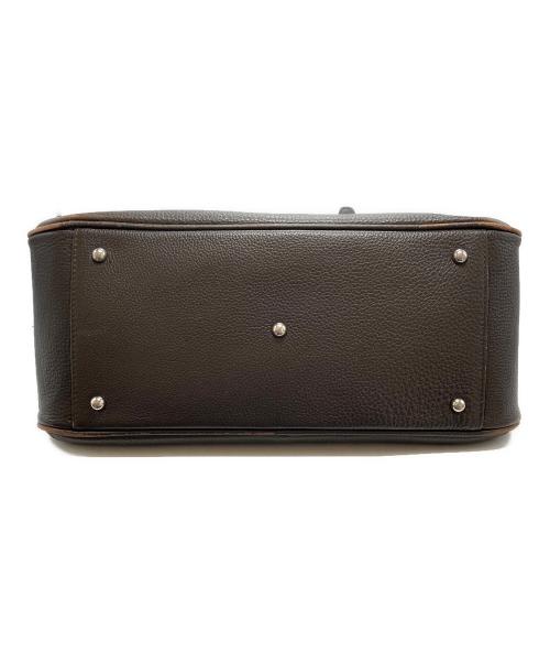 PELLE MORBIDA（ペッレモルビダ）PELLE MORBIDA (ペッレモルビダ) 2WAYフラップトートバッグ 日本製 ブラック×ブラウンの古着・服飾アイテム