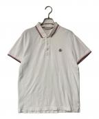 MONCLERモンクレール）の古着「ポロシャツ」｜ホワイト