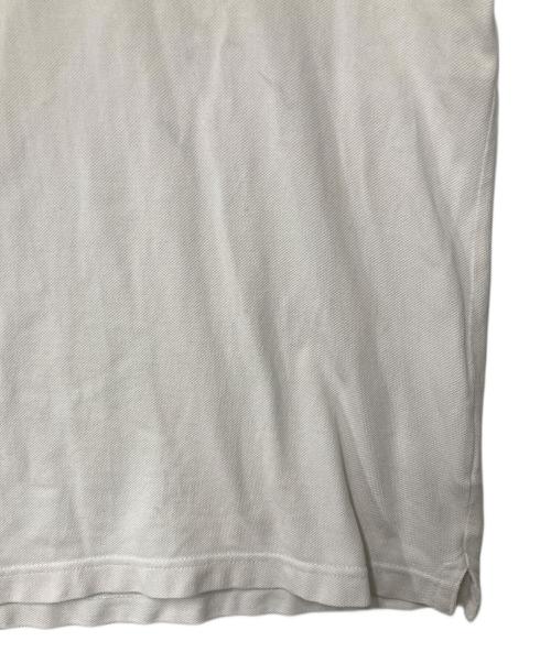 MONCLER（モンクレール）MONCLER (モンクレール) ポロシャツ ホワイト サイズ:SIZE Lの古着・服飾アイテム