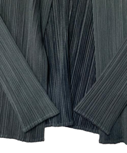 PLEATS PLEASE（プリーツプリーズ）PLEATS PLEASE (プリーツプリーズ) プリーツカーディガン　 ダークグリーン サイズ:3の古着・服飾アイテム