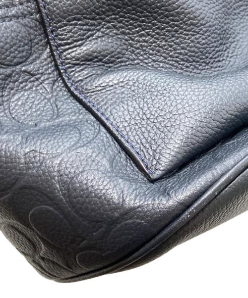 COACH（コーチ）COACH (コーチ) シグネチャリュック C1071 ネイビーの古着・服飾アイテム