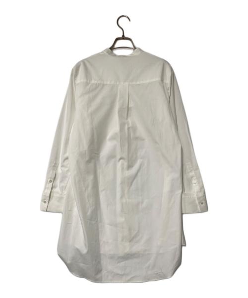 theory（セオリー）theory (セオリー) バンドカラーシャツ チュニックシャツ 01-0408206 ホワイト サイズ:Sの古着・服飾アイテム
