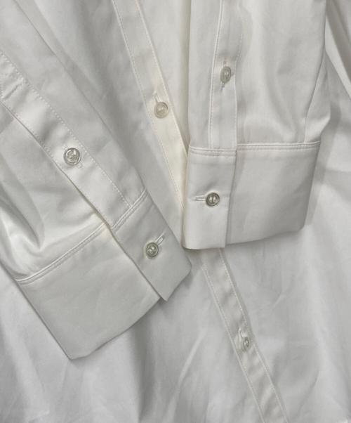 theory（セオリー）theory (セオリー) バンドカラーシャツ チュニックシャツ 01-0408206 ホワイト サイズ:Sの古着・服飾アイテム