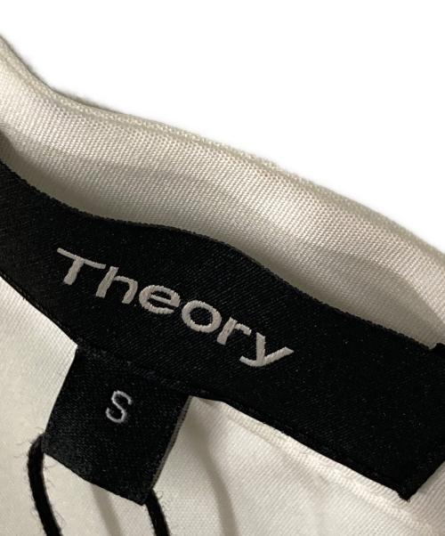theory（セオリー）theory (セオリー) バンドカラーシャツ チュニックシャツ 01-0408206 ホワイト サイズ:Sの古着・服飾アイテム