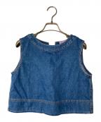 WEEKEND Max Maraウィークエンド マックスマーラ）の古着「ノースリーブデニムトップ 25151610166」｜ブルー