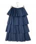 TSURU by MARIKO OIKAWA (ツルバイマリコオイカワ) ティアードスカート デニムスカート  デニムフリルスカート インディゴ サイズ:34：5000円