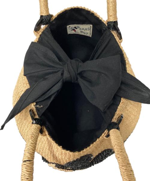 BEAMS BOY（ビームスボーイ）BEAMS BOY (ビームスボーイ) DISNEY (ディズニー) カゴハンドバッグ ベージュ×ブラックの古着・服飾アイテム