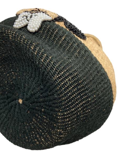 BEAMS BOY（ビームスボーイ）BEAMS BOY (ビームスボーイ) DISNEY (ディズニー) カゴハンドバッグ ベージュ×ブラックの古着・服飾アイテム