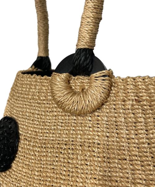 BEAMS BOY（ビームスボーイ）BEAMS BOY (ビームスボーイ) DISNEY (ディズニー) カゴハンドバッグ ベージュ×ブラックの古着・服飾アイテム